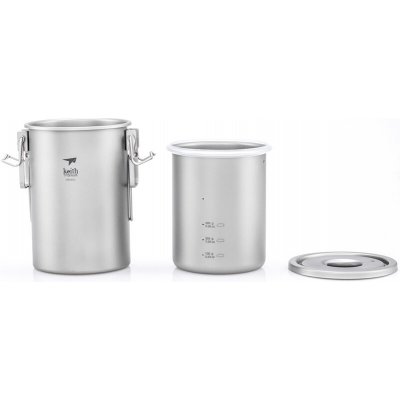 Keith Multifunctional Titanium Cooker 900 ml – Sleviste.cz