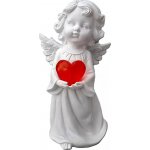 HOMESTYLING Vánoční dekorace anděl svíticí 30 cm KO-AX5350950knih – Zboží Dáma