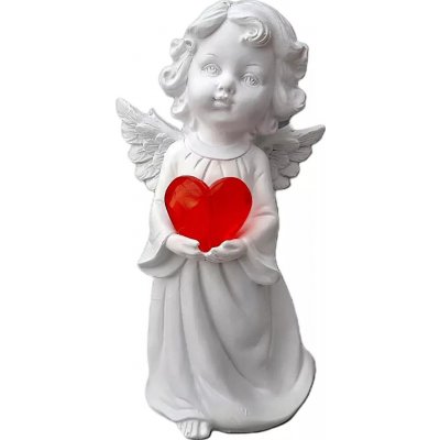 HOMESTYLING Vánoční dekorace anděl svíticí 30 cm KO-AX5350950knih – Zboží Dáma