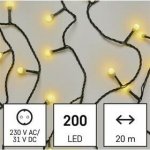 EMOS LED vánoční cherry řetěz kuličky 20 m venkovní i vnitřní teplá bílá časovač – Zboží Dáma