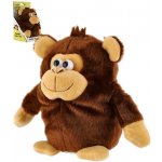 Teddies Opička Tonička opakující věty plyš 18cm na baterie se zvukem – Zboží Dáma