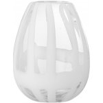 BLOOMINGVILLE Skleněná váza COSMIN V.18 cm bílá – Hledejceny.cz