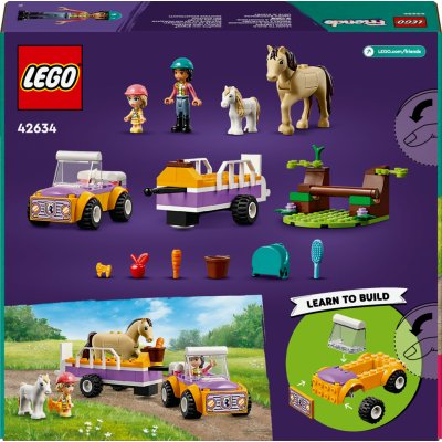 LEGO® Friends 42634 Přívěs pro přepravu koní a poníků – Zboží Živě