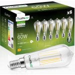 Lumiled 6x LED žárovka E27 ST64 EDISON 8W = 60W 880lm 4000K Neutrálna bílá 360° – Hledejceny.cz