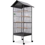 Vidaxl klec se stříškou 66 x 66 x 155 cm – Zboží Dáma