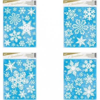 MFP Paper 8886001 okenní fólie vánoce glitr VA021 30x42cm – Hledejceny.cz