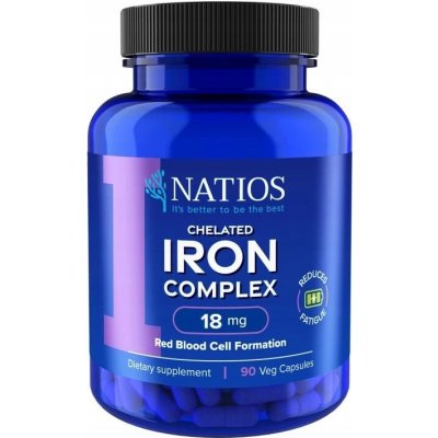 NATIOS Iron Chelated Complex 18 mg 90 kapslí – Hledejceny.cz