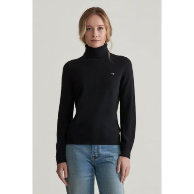 GANT EXTRAFINE LAMBSWOOL BLEND ROLLNECK BLACK – Zboží Dáma