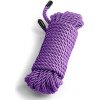 SM, BDSM, fetiš BOUND Rope Purple bondážní lano z umělého vlákna 7,5 m