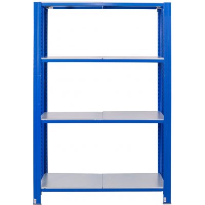 Majster Regál 200 x 100 x 30 cm T profil 5 polic zinek modrá – Sleviste.cz