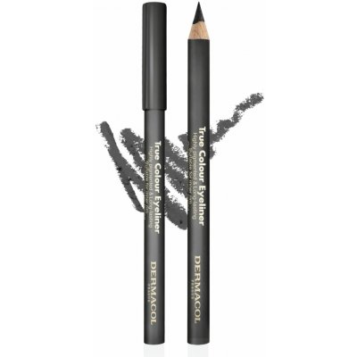 Dermacol Dřevěná tužka na oči True Colour Eyeliner 3 Grey 4 g – Sleviste.cz