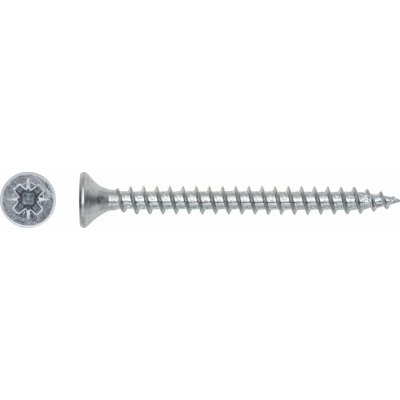 Uni vrut se zápustnou hlavou TX20 plný závit bíle pozink. 4,5x40 mm, 10 ks – Hledejceny.cz