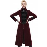 Devil Fashion kabát CT06102 vínový – Zboží Dáma