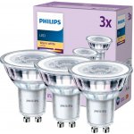 Philips 3x LED halogenová žárovka GU10 PAR16 4,6W = 50W 355 lm 2700K teplá bílá – Hledejceny.cz