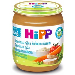 HiPP BIO Zelenina a rýže s kuřecím masem 6 x 125 g