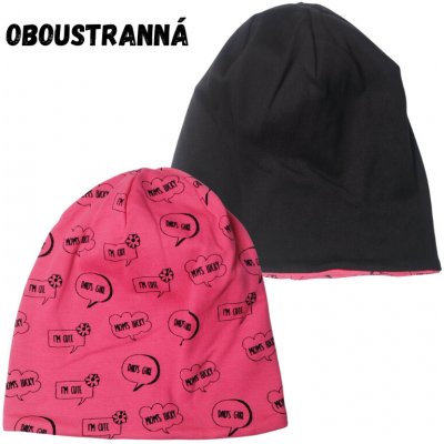 Dívčí podzimní/jarní čepice růžová – Zbozi.Blesk.cz
