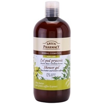 Green Pharmacy Body Care Shea Butter & Green Coffee sprchový gel 0% Parabens Silicones PEG 500 ml