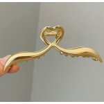 B-TOP Elegantní pozlacená dámská vlasová spona CRAB Typ: Typ 1 – Zboží Dáma