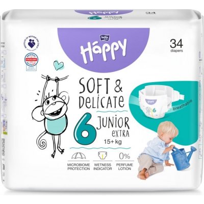 Bella Baby Happy 6 Junior Extra 15+ kg 34 ks – Zbozi.Blesk.cz