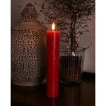 SIRIUS Vosková LED svíčka Sille 25cm červená prům. 5 cm – Hledejceny.cz