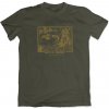 Army a lovecké tričko a košile Triko Bad Badger myslivecké Větřící kanec olivové