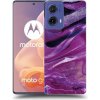 Pouzdro a kryt na mobilní telefon Motorola Picasee ULTIMATE CASE pro Motorola Moto G85 Purple glitter