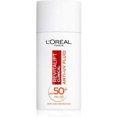 L’Oréal Paris Revitalift Clinical denní pleťový fluid s SPF 50+ a vitaminem C SPF 50+ 50 ml – Hledejceny.cz