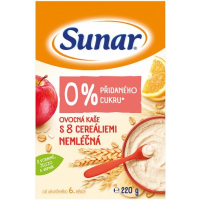 Sunar ovocná s 8 cereáliemi 225 g – Zbozi.Blesk.cz