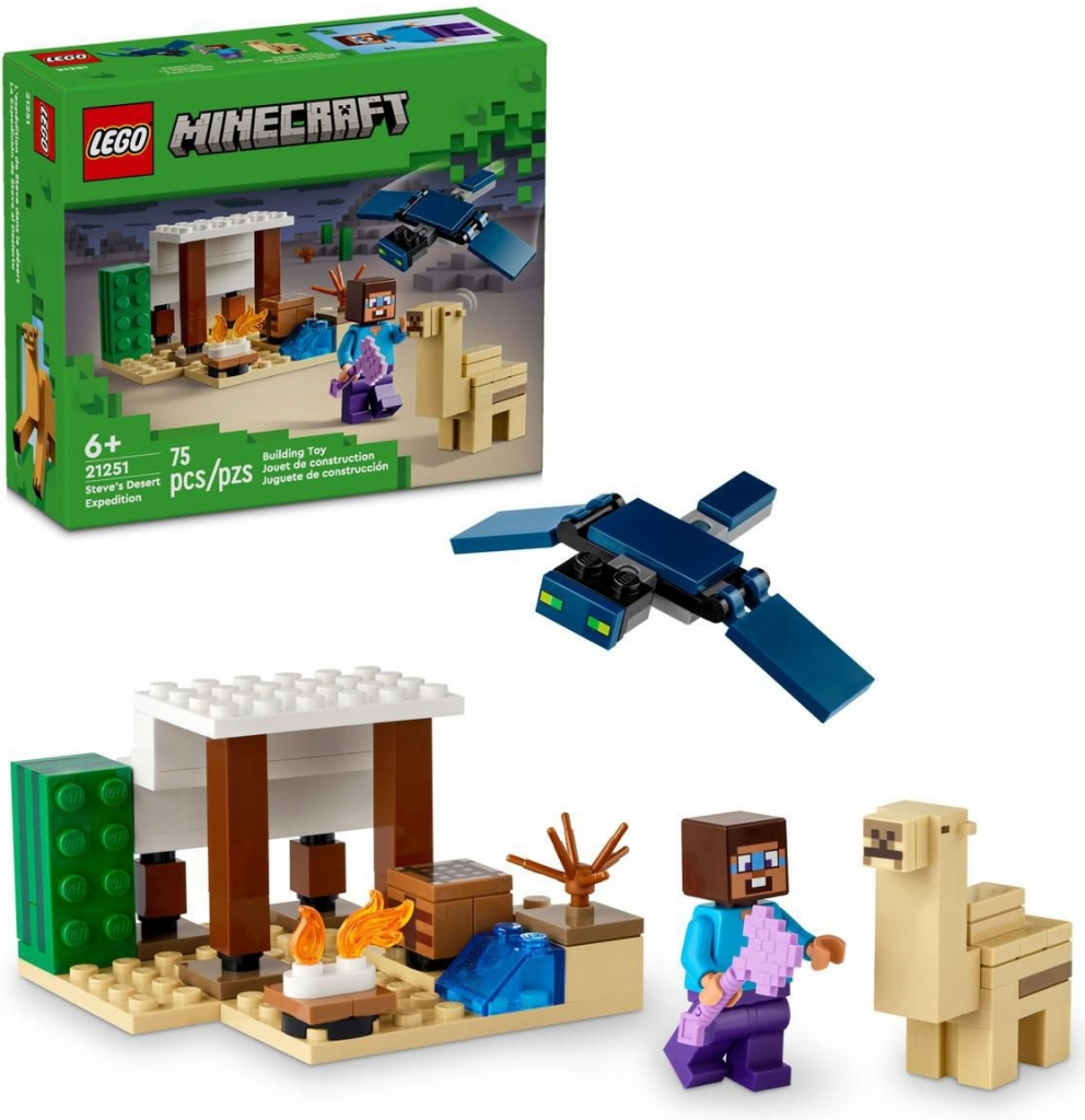 LEGO® Minecraft 21251 Stevova pouštní expedice