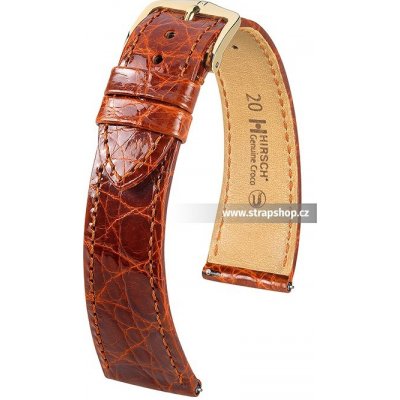 Hirsch Genuine Croco 01808070-1 zlatohnědá 70 pánský – Zboží Mobilmania