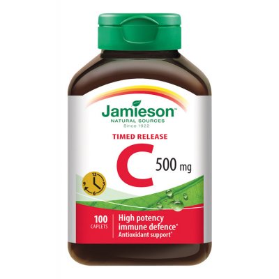 Jamieson Vitamín C 500 mg s postupným uvolňováním 100 tablet – Zbozi.Blesk.cz