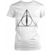 Pánské Tričko Harry Potter tričko Deathly Hallows Symbol bílá