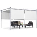 Garden Point terasová pergola s roletami La Palma 3x4 Bílá – Zboží Dáma