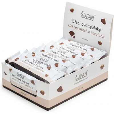 ŠUFAN Ořechová tyčinka 20 x 33 g – Sleviste.cz