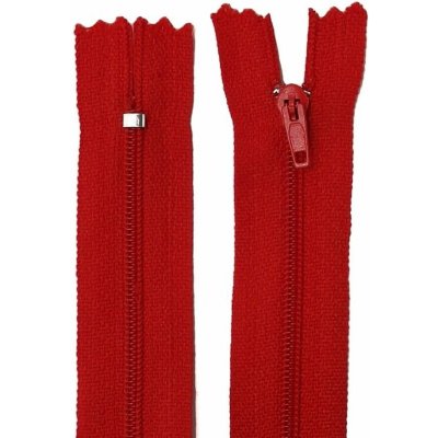 Zip spirálový nedělitelný No 4 délka 30 cm barva 1 červená – Hledejceny.cz