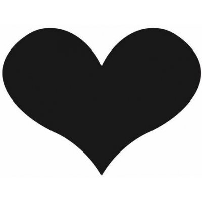 Šablona k tabulové barvě A4 Srdce – Sleviste.cz