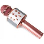 WSTER WS 858 Karaoke bluetooth mikrofon růžová – Zboží Dáma