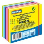 Samolepící bloček kostka neon 76x76mm 400ks neonové a pastelové barvy, Donau Biella – Hledejceny.cz
