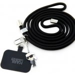 Karl Lagerfeld Universal Crossbody Popruh Cord and Ikonik Pins Black – Zboží Živě