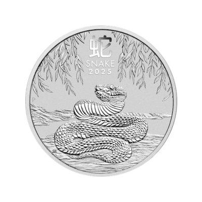 The Perth Mint Lunární série III. Rok hada 2025 stříbrná mince 1 oz – Sleviste.cz