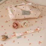 Cam Cam Copenhagen klip na dudlík s výšivkou Gots Bows – Zboží Dáma