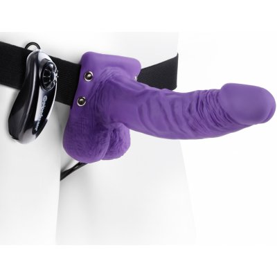 Fetish Fantasy 7" Vibrating Hollow Strap On with Balls – Zbozi.Blesk.cz