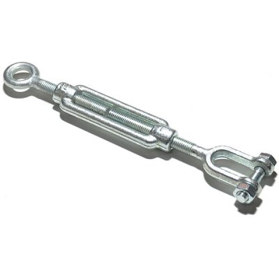 Napínák DIN 1480 s okem a vidlicí, M16, Zn – Zboží Mobilmania