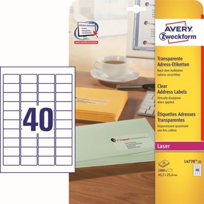 Avery Zweckform 25 listů, A4, L4770-25 – Hledejceny.cz