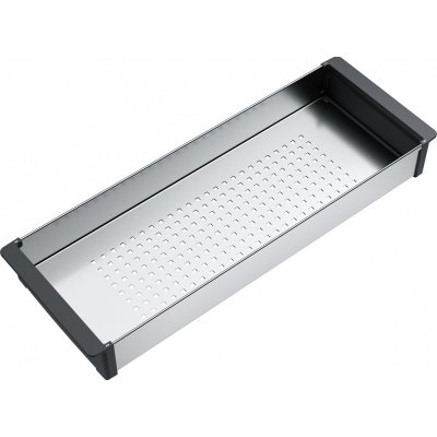 Odkapávací miska do velké komory dřezu FRANKE 112.0066.060, 156 mm x 417 mm, nerez / černý plast – Hledejceny.cz
