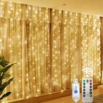 KIK KX5242 LED světla na oponu 3x3m 300LED teplá bílá – Hledejceny.cz