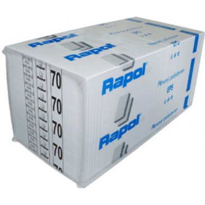 Střešní polystyren RAPOL EPS 150 70 mm (1000x500 mm) – Zboží Dáma