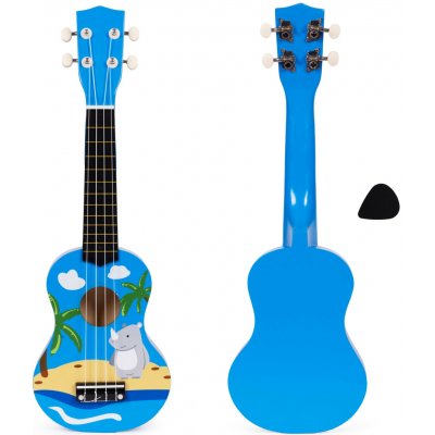 ECOTOYS Dětské ukulele TINY PLAYER modré – Zboží Dáma