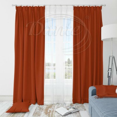Látka Blackout UNI 130 cihlová na závěsy, polštářky - 160 x 145 cm – Hledejceny.cz