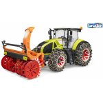 Bruder 3017 Traktor Claas Axion 950 set se sněžnou frézou a řetězy plast 1:16 – Zboží Mobilmania